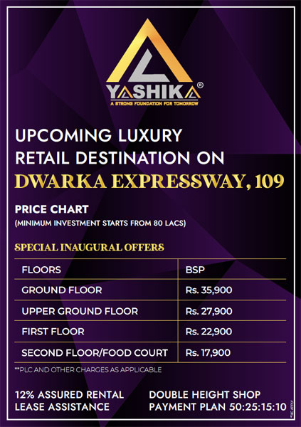 price-list-Yashika-Platina-Street-Sector-109-Gurgaon